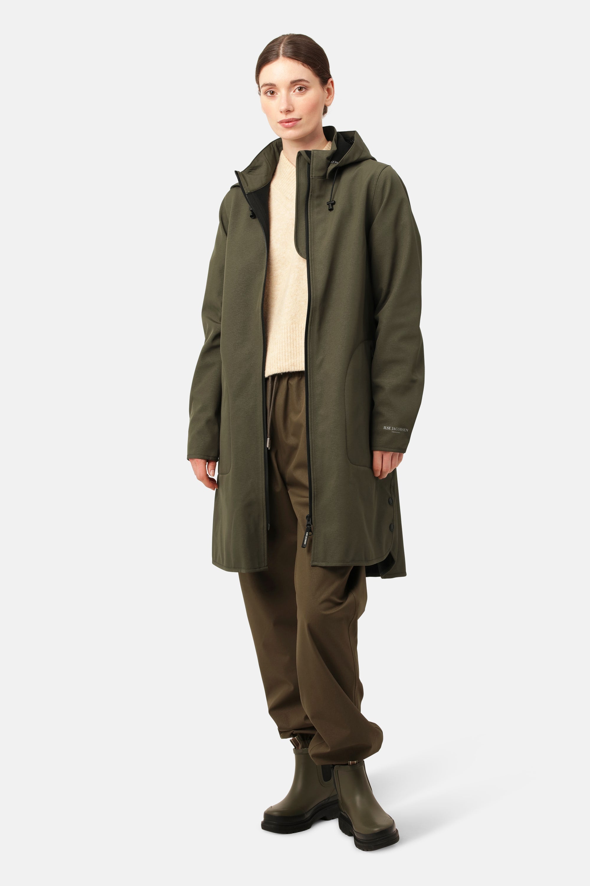 Softshell Regnjakke A-form - Army